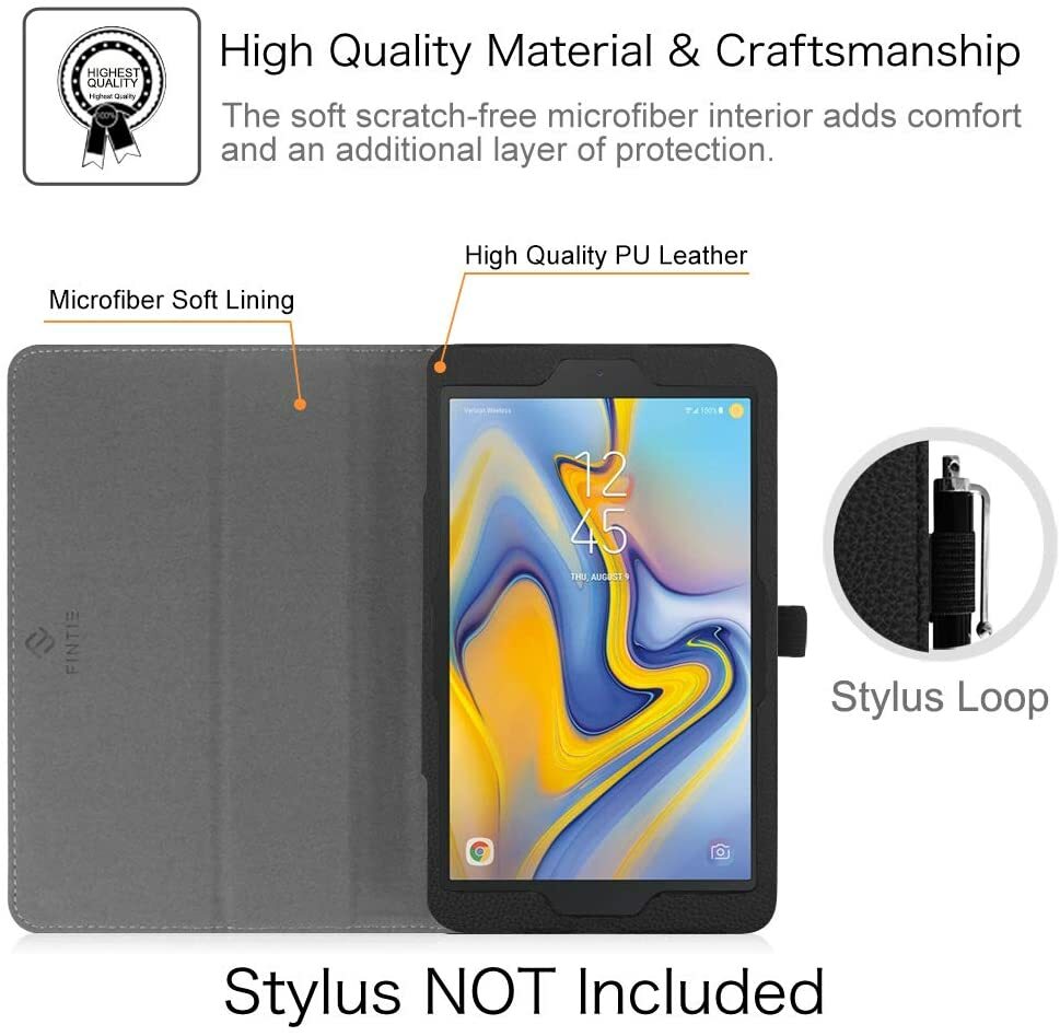 Folio Case for Samsung Galaxy Tab A 8.0 2018 SM-T387 Leather Slim Stand Cover