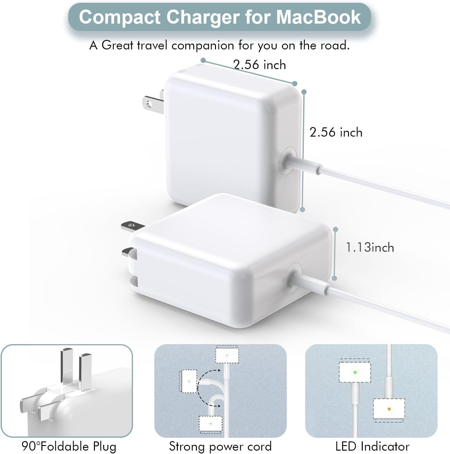 For 13″ Apple MacBook Air A1466 Adapter 2012 2014 15 2016 A1435 Notebook Charger