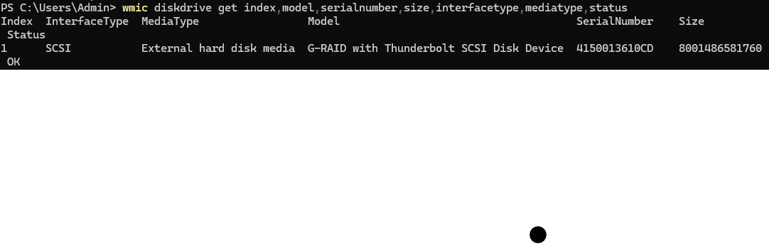 G-Technology 8TB G-RAID 2-Bay Thunderbolt 3 RAID Array Drive PN (0G05748) T8 E11