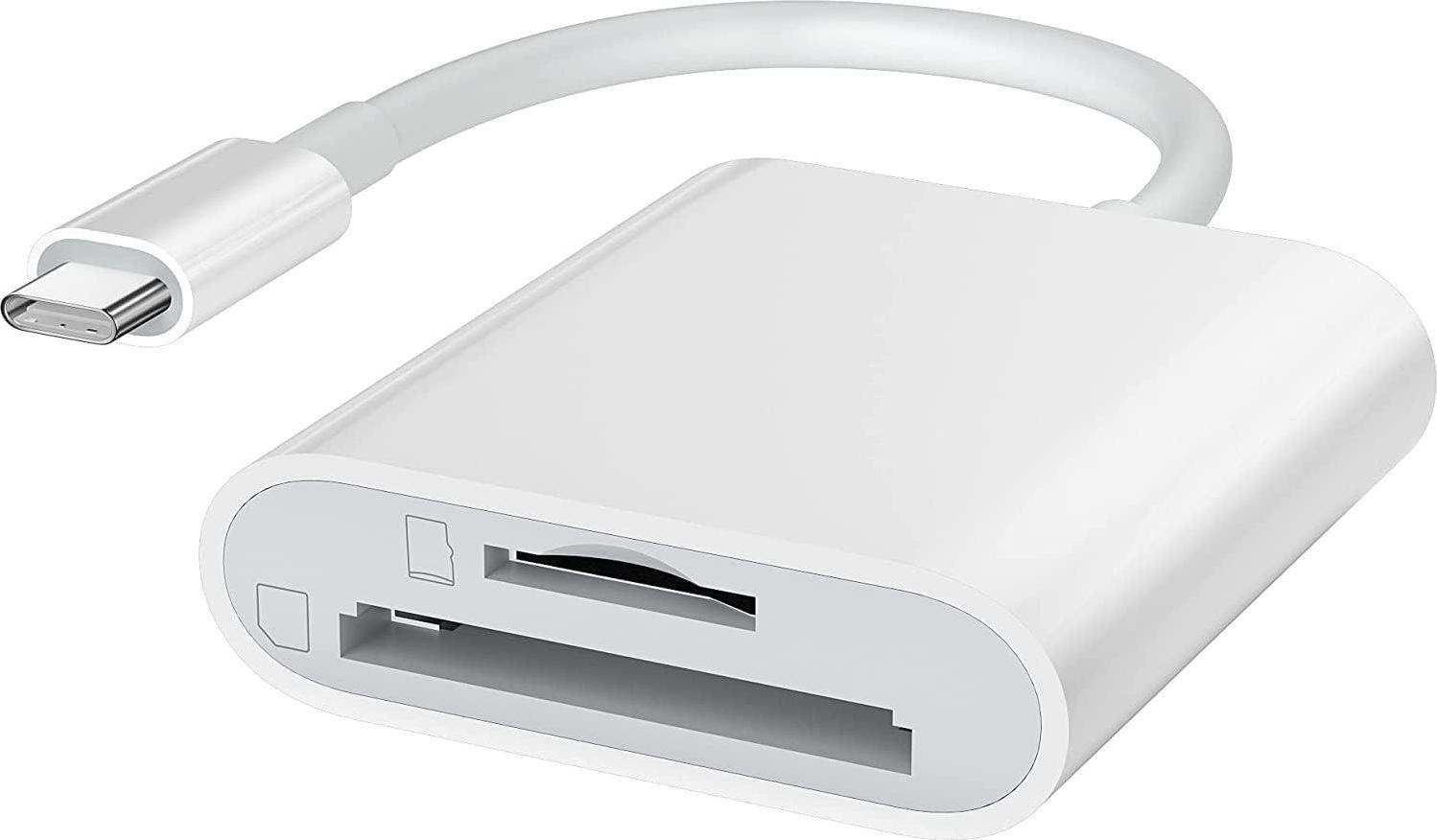 USB C SD Card Reader, USB-C To SD/Micro SD Card Reader, 2in1 High-Speed Type C C