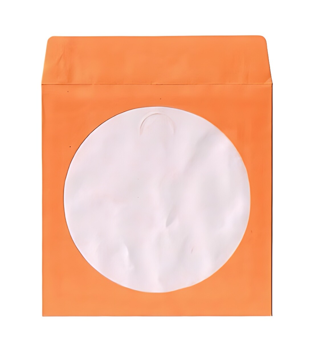 Orange Color Paper CD Sleeves with Window & Flap Lot