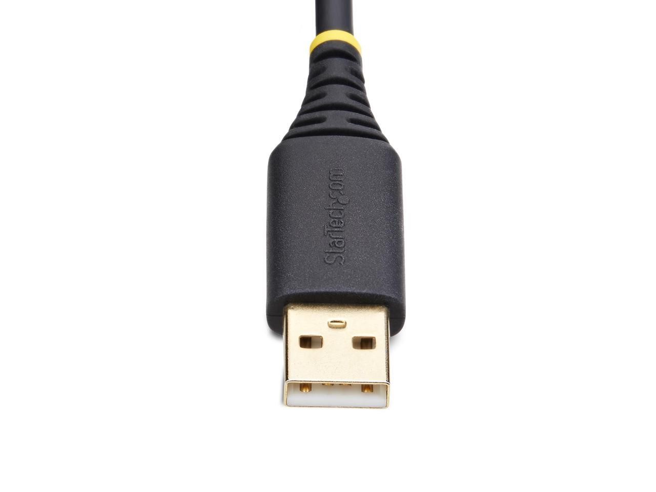 StarTech 1ft (30cm) USB to Serial Adapter Cable, COM Retention, Interchangeable