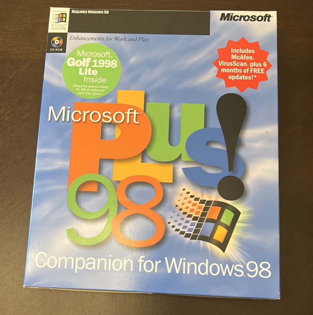Microsoft Plus! 98 Companion For Windows 98 CD-ROM With Original Box