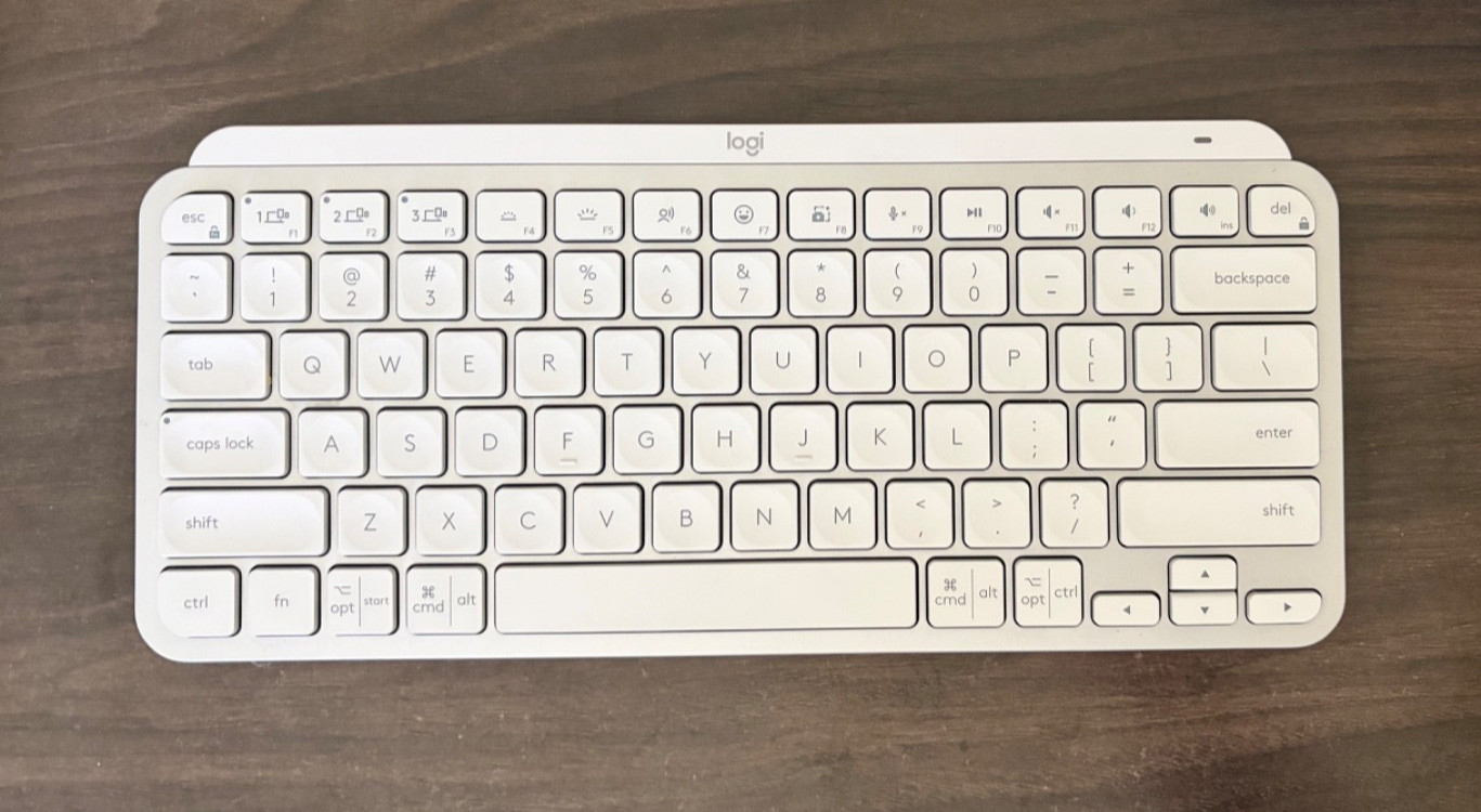 Logitech MX Keys Mini for Business Wireless Keyboard (Pale Gray), English – US