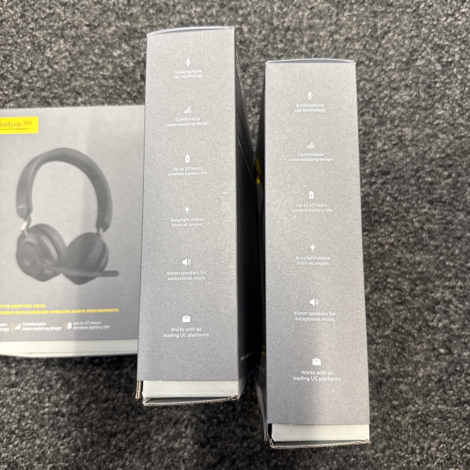 Jabra Evolve2 65 Stereo Wireless Headset (UC, USB-A ) – Black 26599-989-999 New