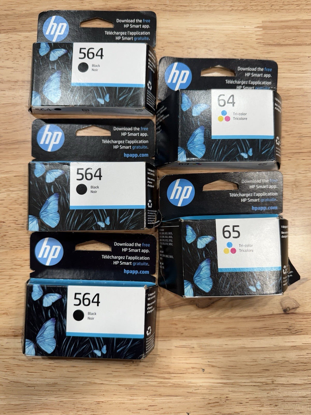 Lot Of 5. Genuine Ink cartridges. 2 expire And 3 none expired. Free Shipping