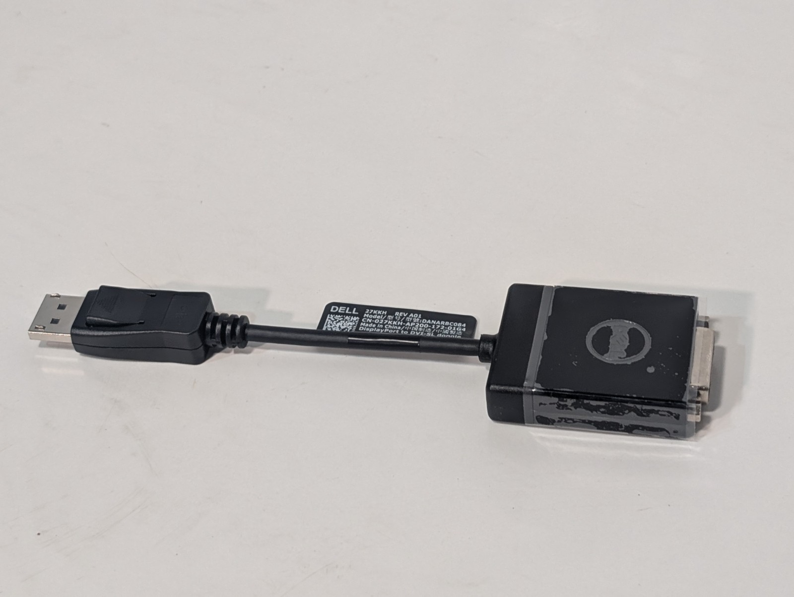 Lot of 4 Dell Adapter  Converter Dongles, (Qty 2) 857GH and (Qty 2) 027KKH