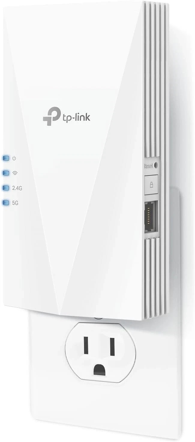 TP-Link RE500X Wi-Fi 6 AX1500 Range Extender Internet Booster White Dual Band