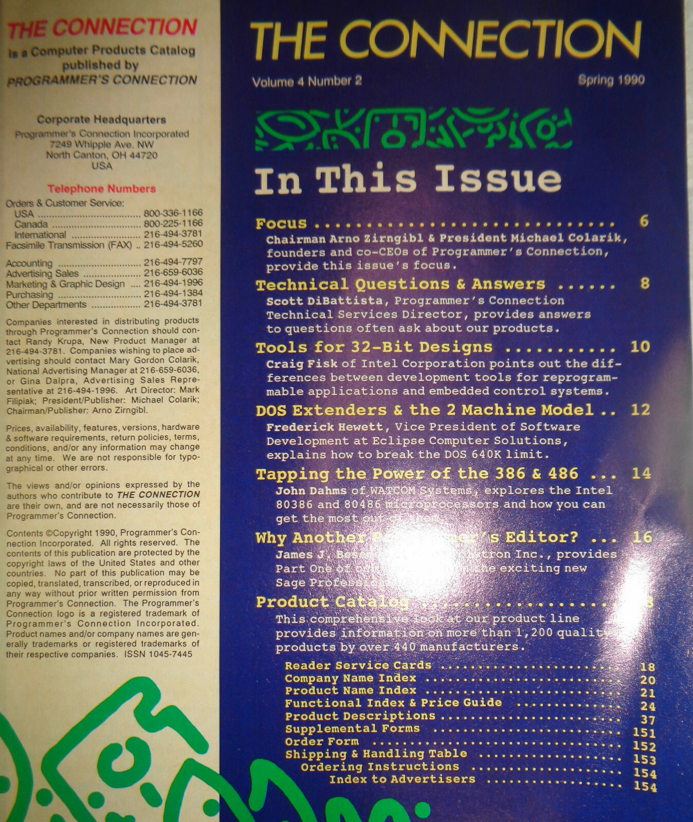 The Connection : Computer Products Buyer’s Guide, Spring 1990