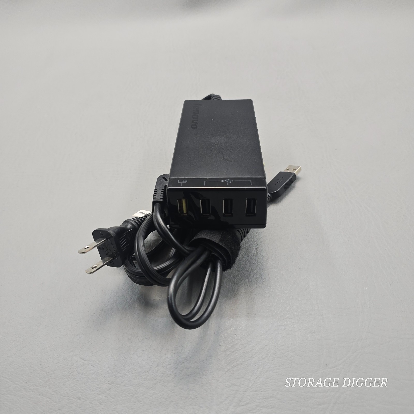 Lenovo 57Y4616 20V 3.25A Black Power Hub Adapter, USB Cable, Made in China