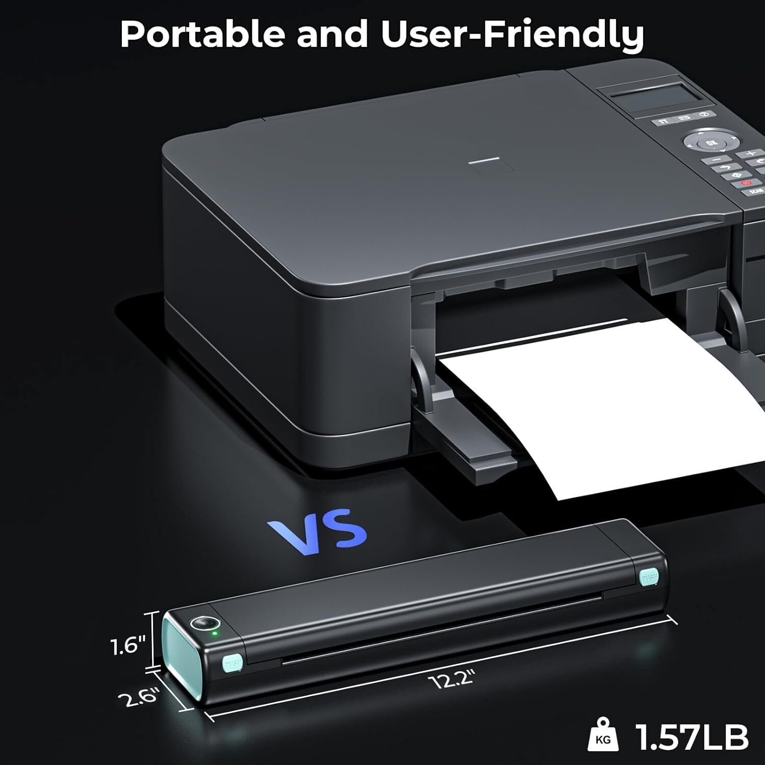 Phomemo M08F A4 Printer Bluetooth Portable Thermal A4 Printer with Case lot