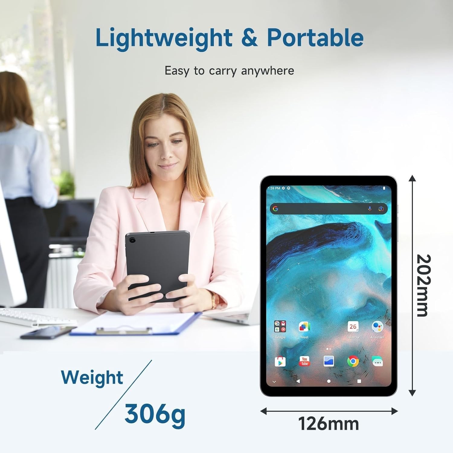ALLDOCUBE 8.4 inch Tablet FHD+ 1920×1200 16GB(8+8) +128GB 5MP/13MP 4G LTE