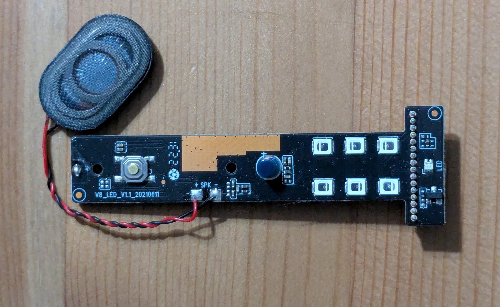Laptop LED Indicator Board w/ Speaker V8_LED_V1.1_20210611 Status Board