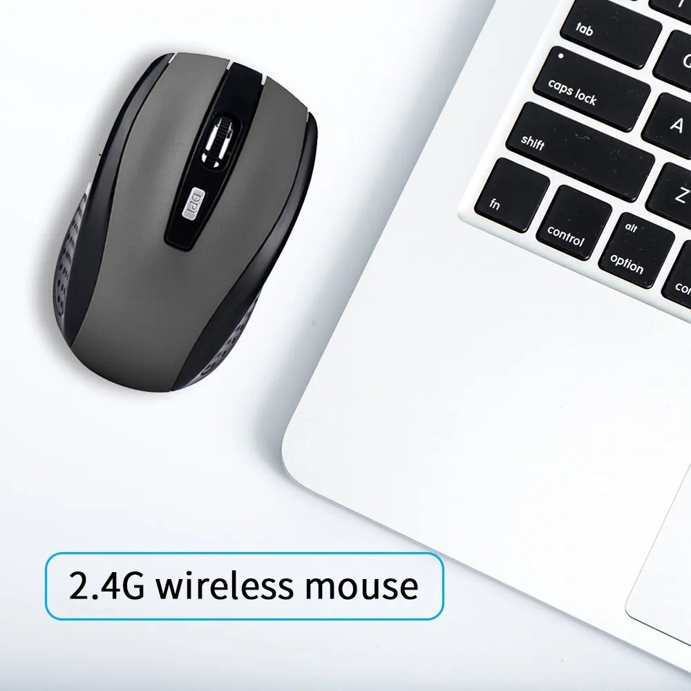 Silent Wireless Mouse – 2.4G Portable Optical Office Mouse for Laptop & MacBook