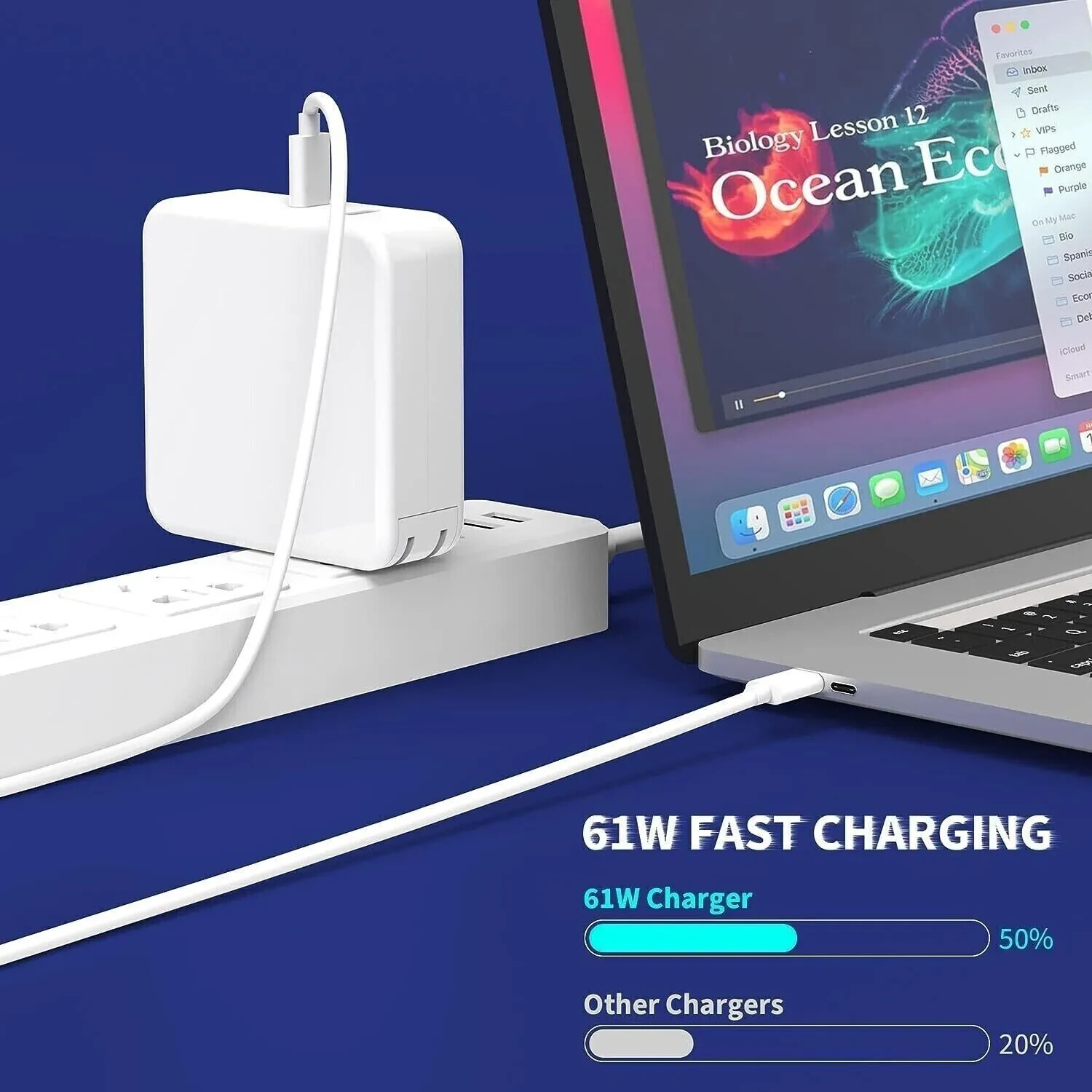 10 pack Genuine 61W Power Cord Adapter Laptop Charger for MacBook Pro 2020 2022