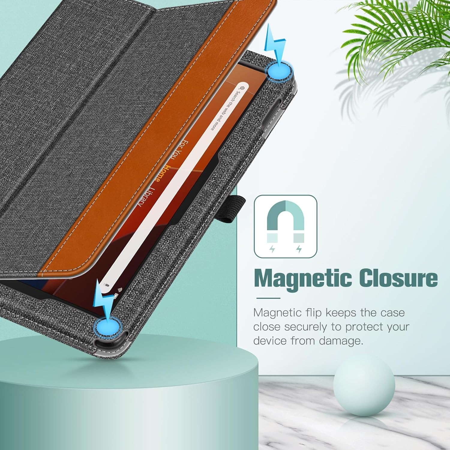 Folio Case for Amazon Fire HD 10/10 Plus Tablet 13th 2023/11th 2021 Stand Cover