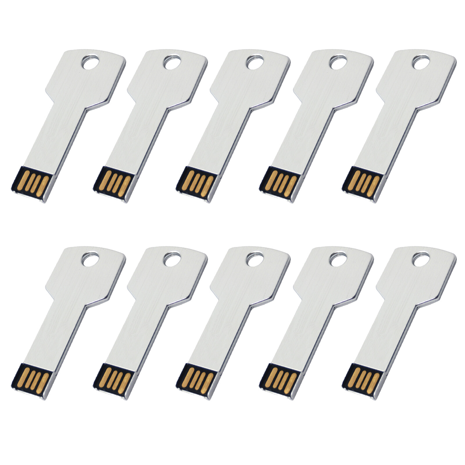 Key Shape USB 2.0 Flash Drives 64GB Memory Stick USB Thumb Drives LOT