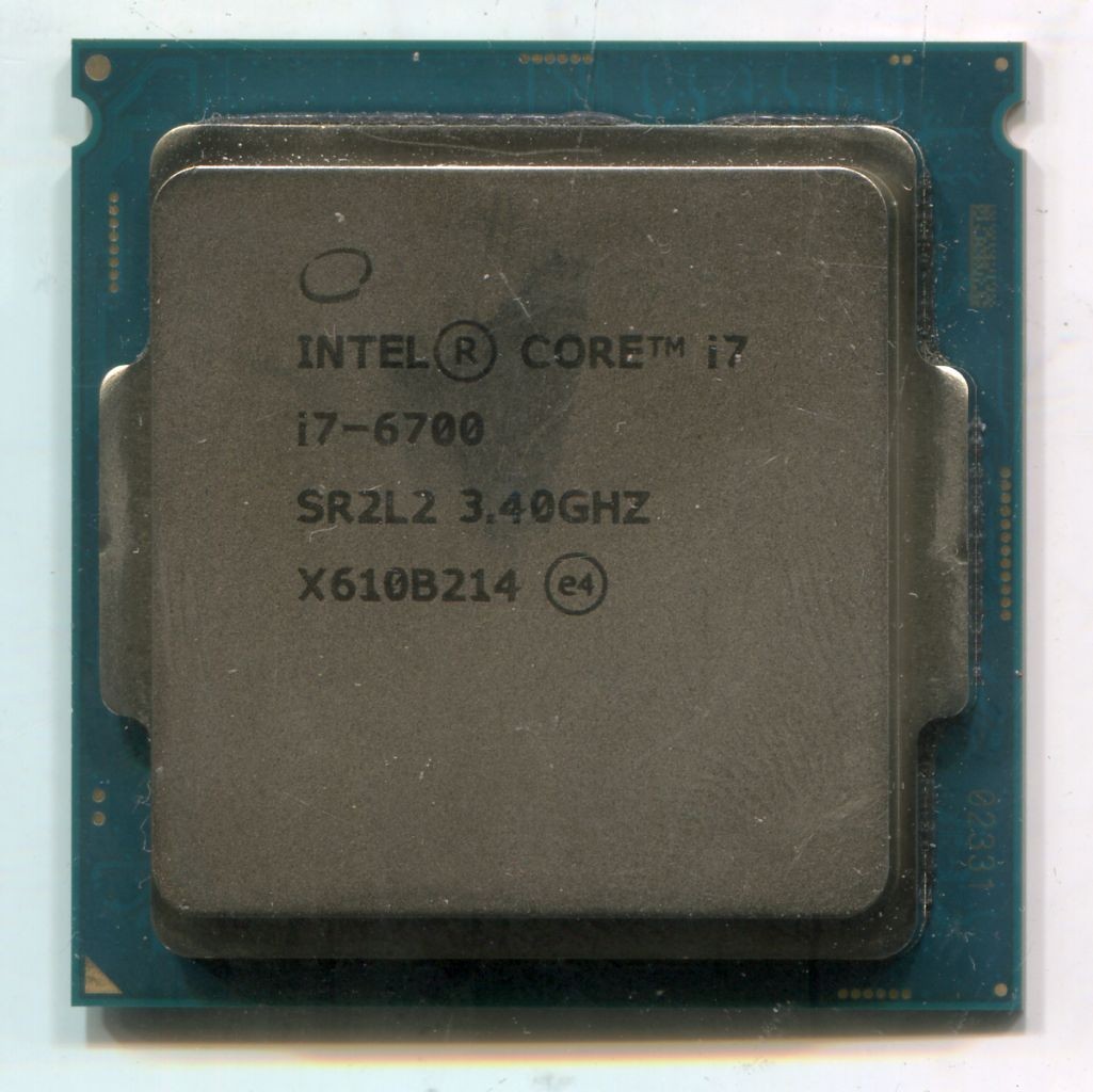 Intel SR2L2 Core i7 6700 LGA 1151 3.4 – 4.0 GHz quad core CPU chip, 8MB L3, 65W