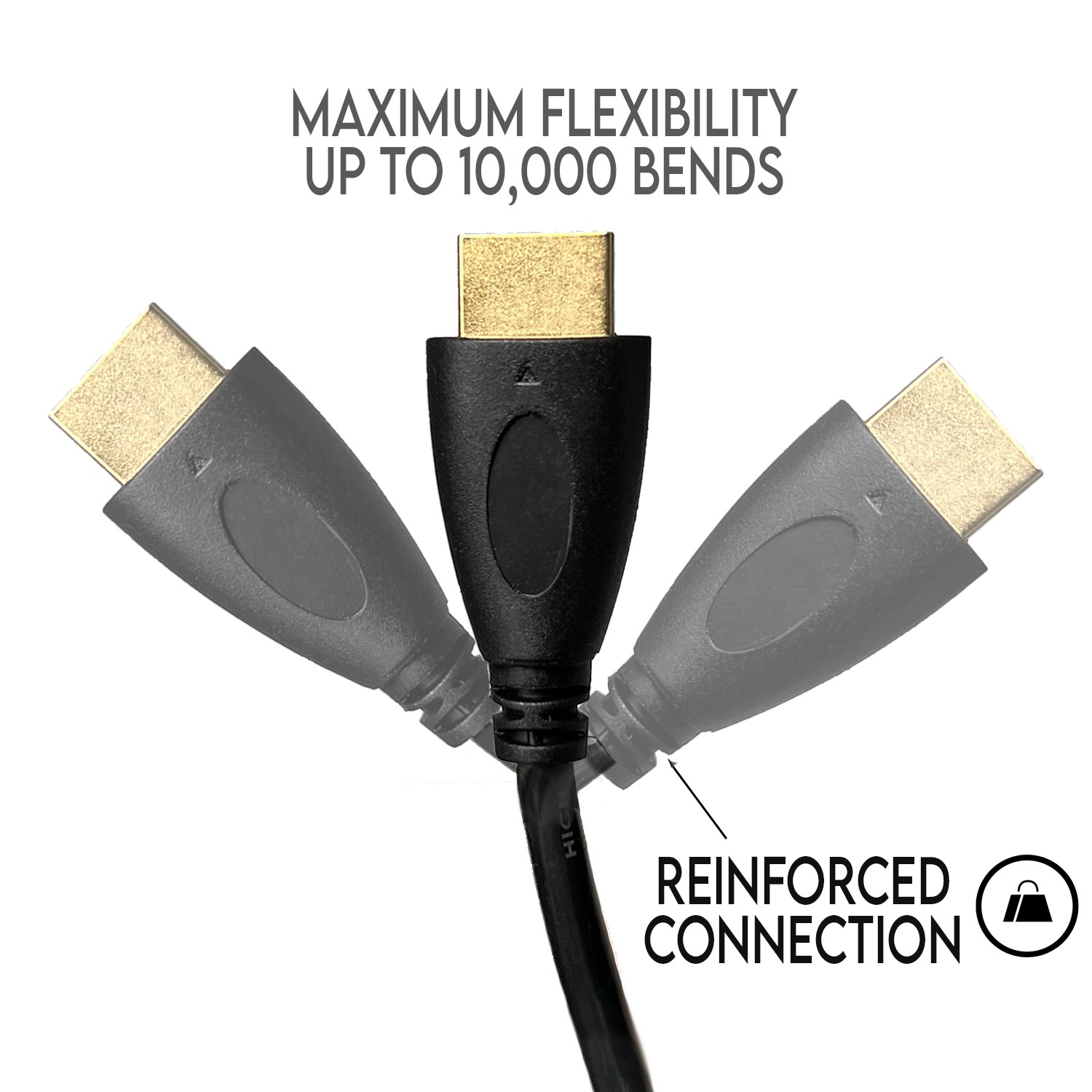 4K HIGH SPEED HDMI CABLE 2.0 1FT 2FT 3FT 6FT 8FT 10FT 15FT 20FT 35FT 50FT 75FT