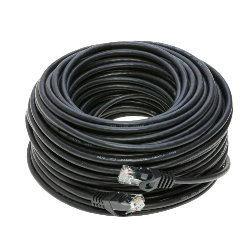 CAT6 Patch Cable 500mhz Ethernet Internet Network Router LAN RJ45 UTP BLACK LOT