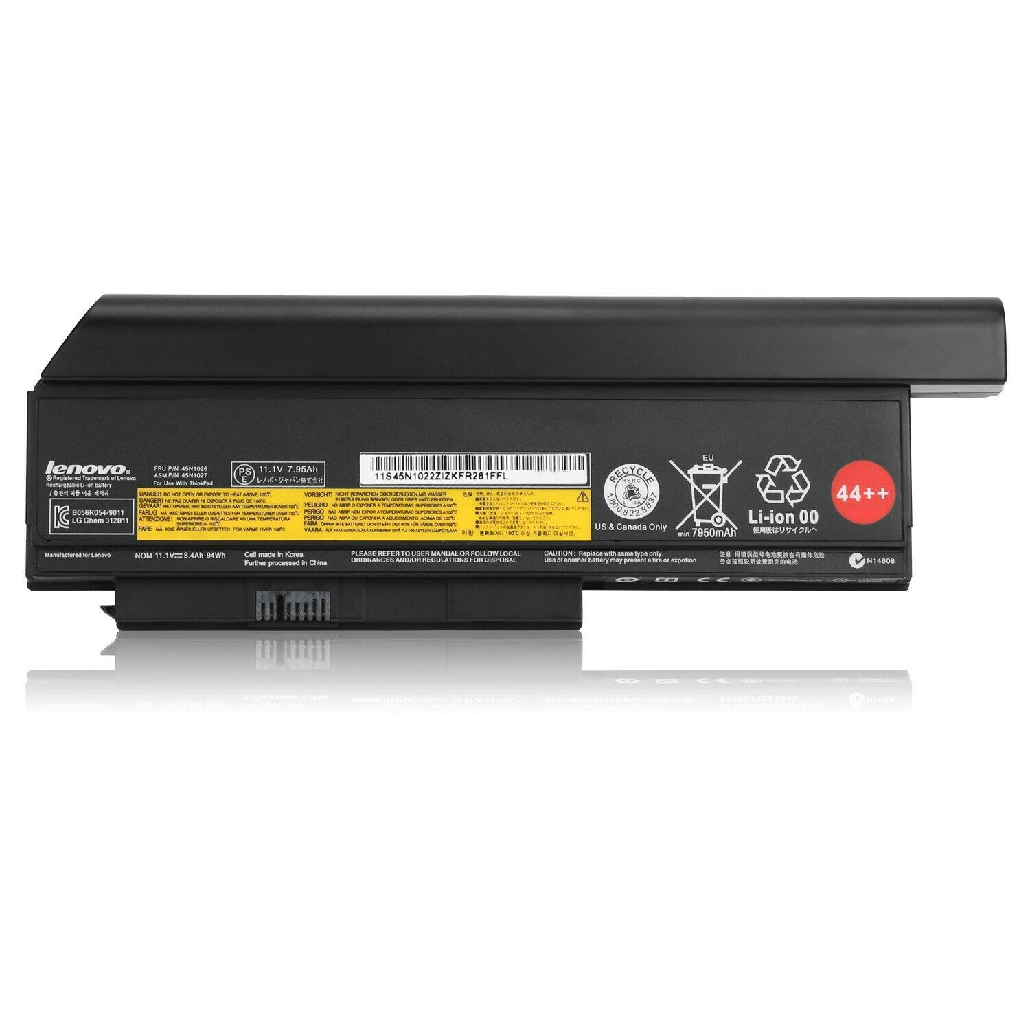 Genuine OEM 44++ 9 Cell X230 X220 Battery For Lenovo ThinkPad X230i X220i 94Wh