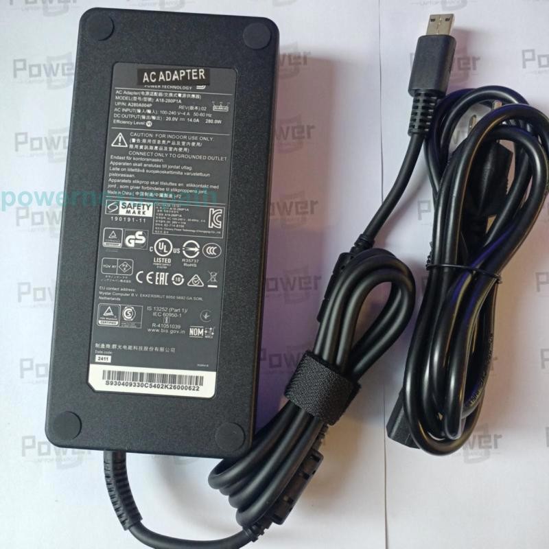 280W 20V14A Chicony AC Adapter Charger MSI Vector GP66 GP76 12UH 12UG 12UHO 12UE