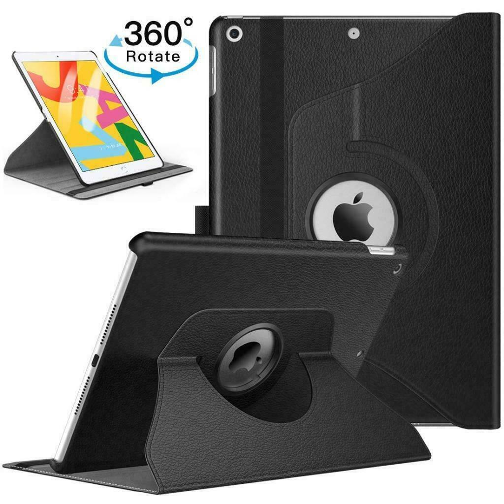 For iPad 10.2″ 2019 7th Generation 360 Rotating Leather Smart Stand Case Cover