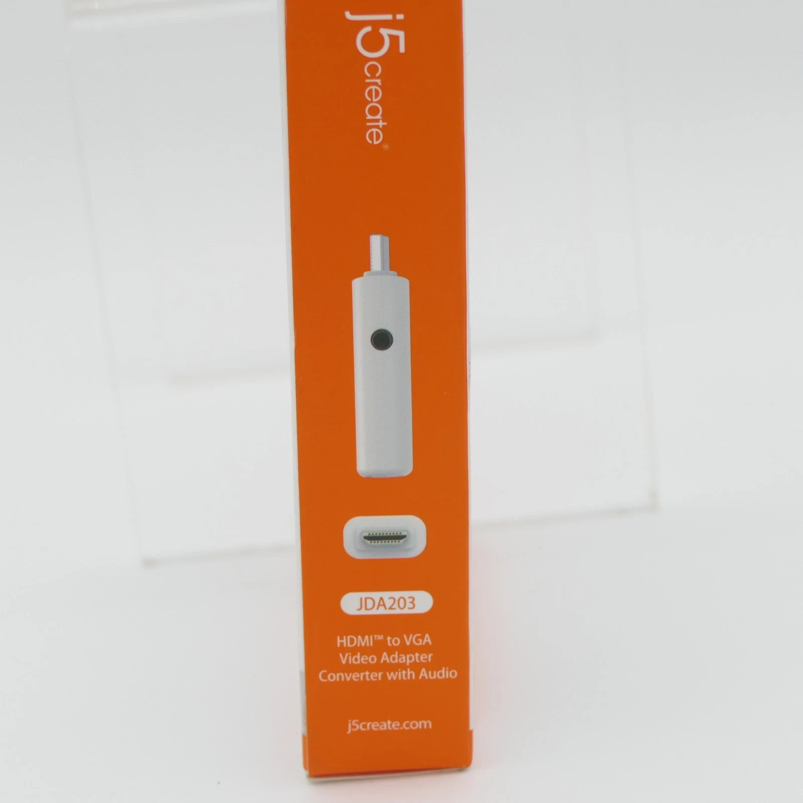 j5create HDMI to VGA Video Adapter Converter w/ Audio JDA203 White Sealed Box