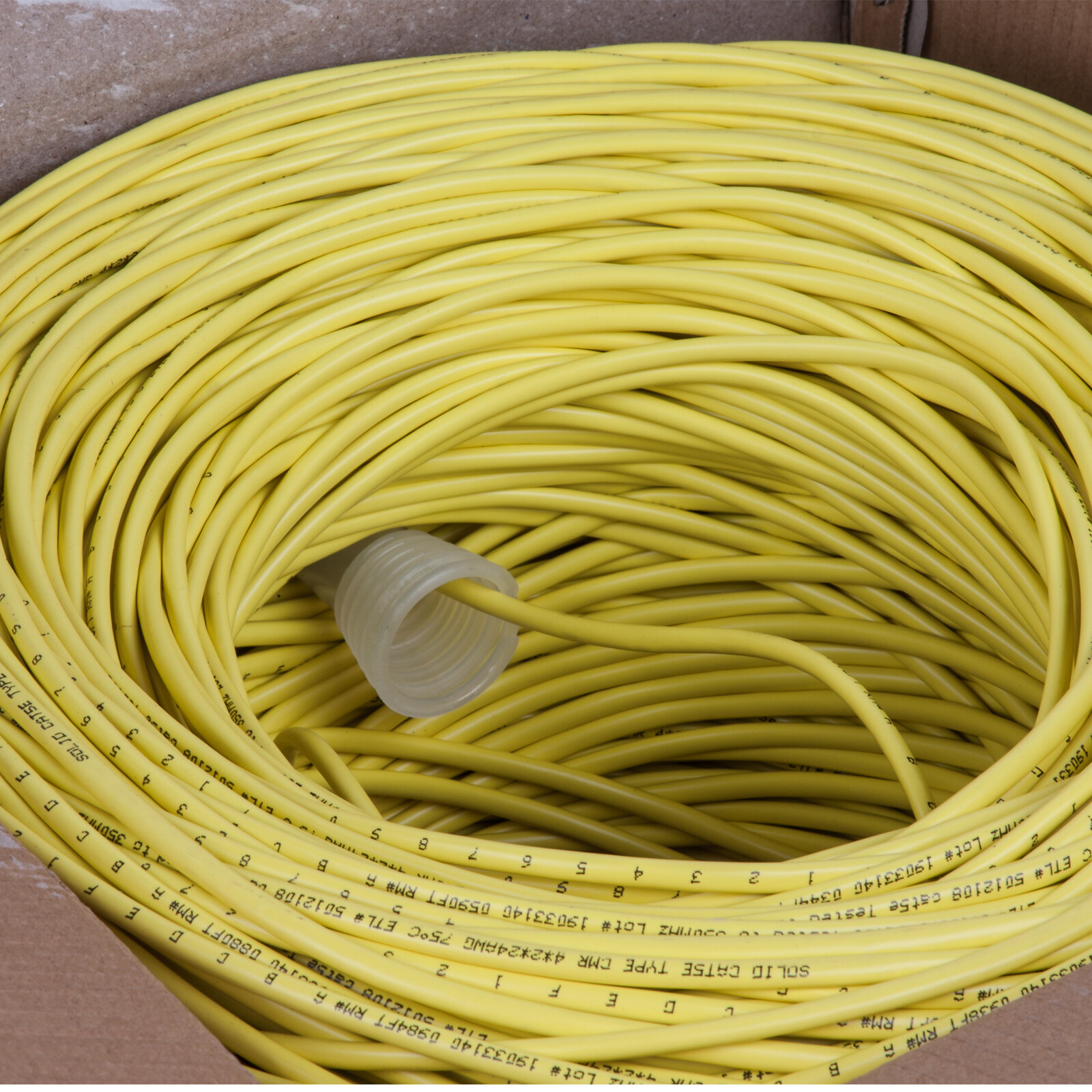 1000 Ft CMR Rated 24AWG Solid Bare Copper Conductor UTP PVC Network Cable