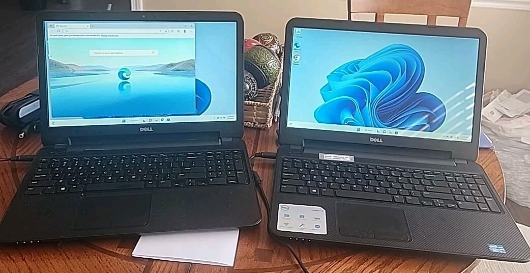 (2) Dell Inspiron Laptops 15.6 HD DISPLAY” Intel Core 13 Windows 10 installed