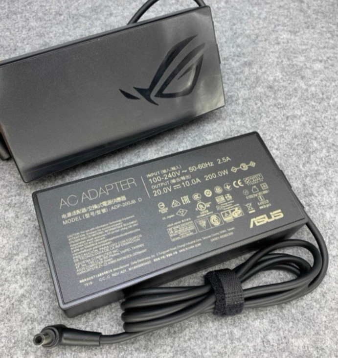 ASUS ROG 200W Laptop Charger 6*3.7mm Round Tip AC Adapter 20V 10A ADP-200JB D
