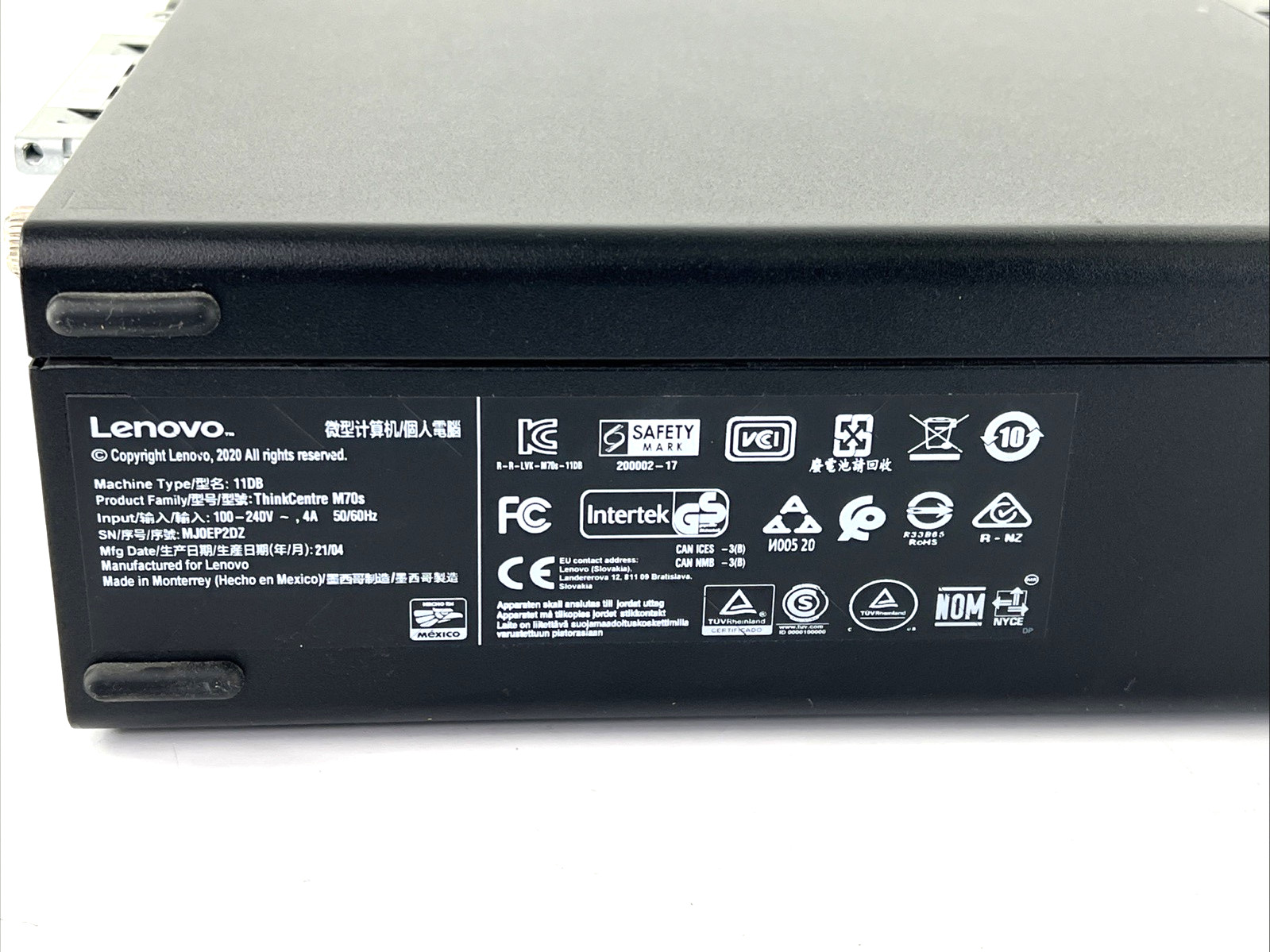 Lenovo ThinkCentre M70s SFF i5-10400 16GB RAM 2TB SSD Win11 Pro UHD 630 BUNDLE