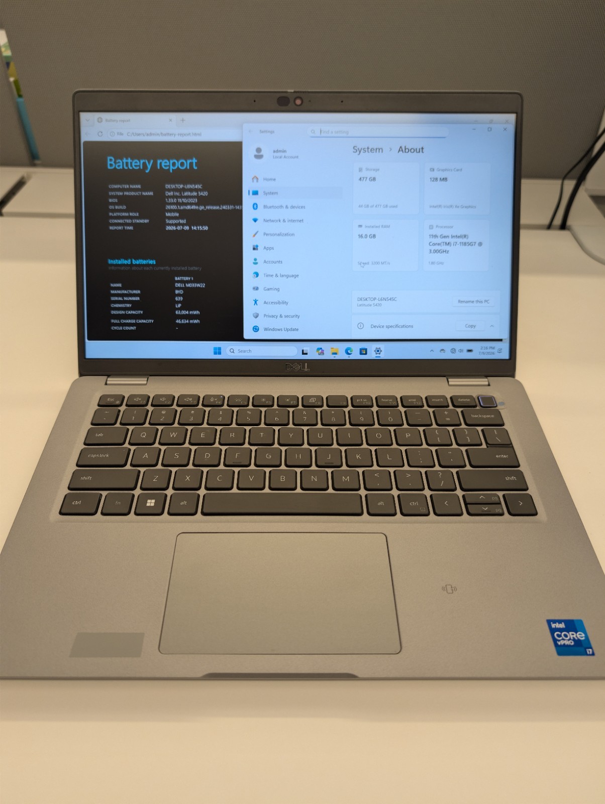 Dell Latitude 5420 14 in (512GB SSD, Intel Core i7-1185G7, 16GB RAM)
