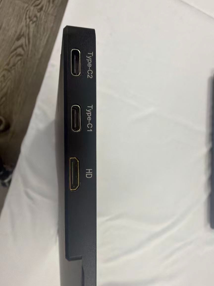 WUAWE 15.6” Portable Monitor USB-C HDMI External IPS Display Built-in Speakers B