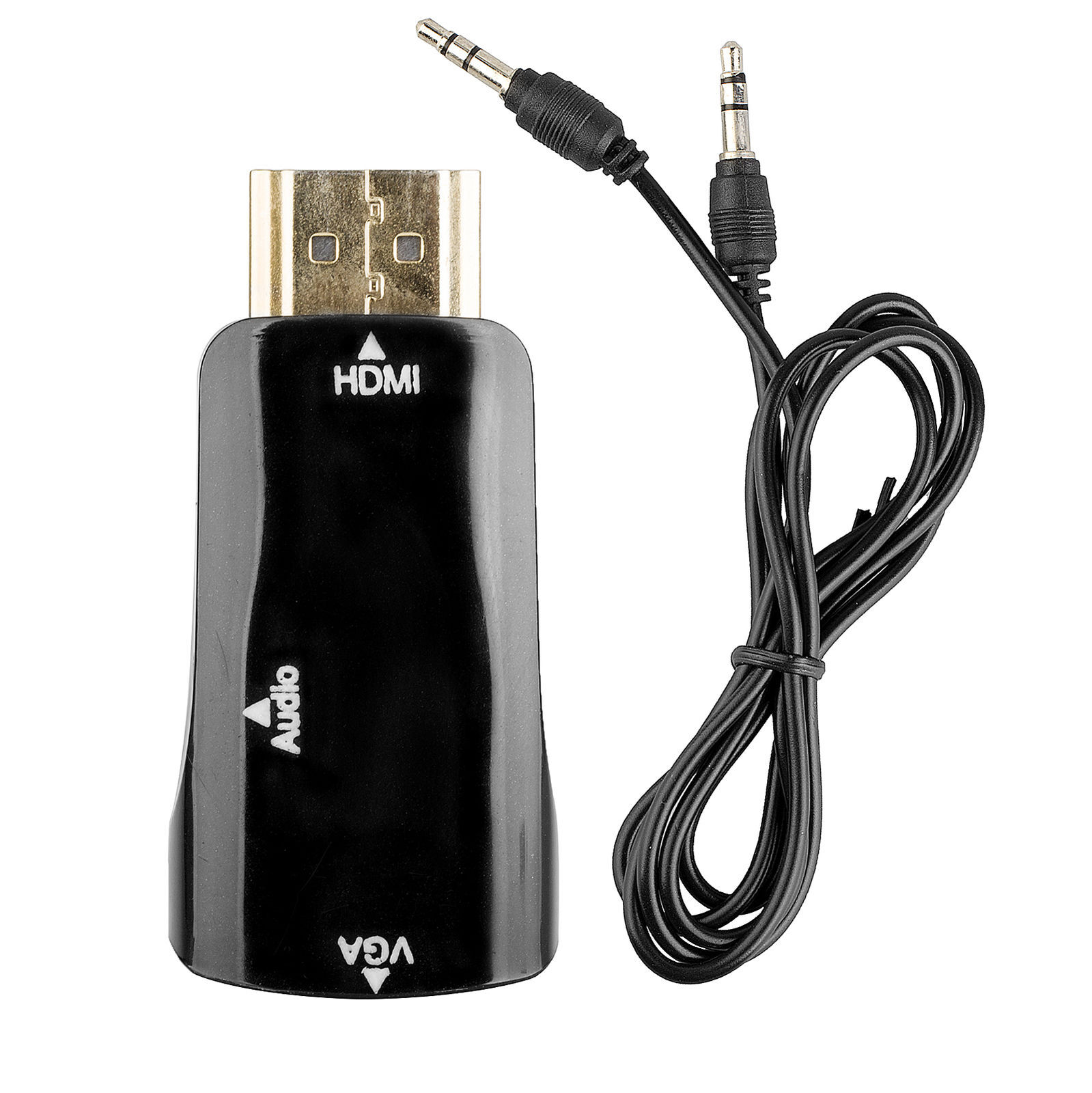 HDMI to VGA Converter 1080P Video 3.5mm Audio Output Display Port Adapter Plug