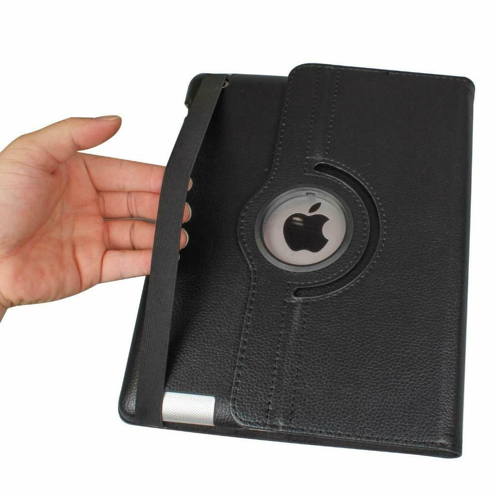 360 Rotating Leather Folio Case Cover Stand For iPad 234 Mini 2 3 4 Air 1 2 Pro