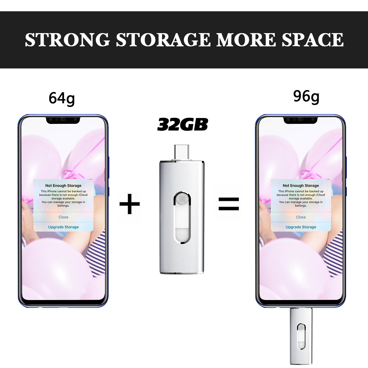 256GB USB 3.0 Type C Flash Drive Memory Stick OTG Thumb Drive for Android phone