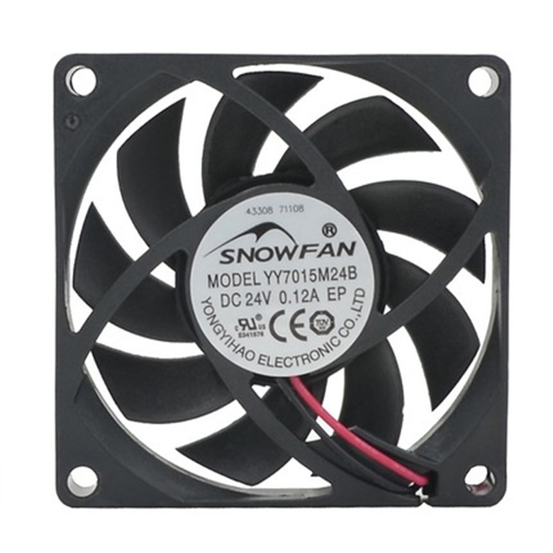 SNOWFAN 7CM 7015 YY7015M24B 24V 0.12A Double Ball Industrial Cooling Fan