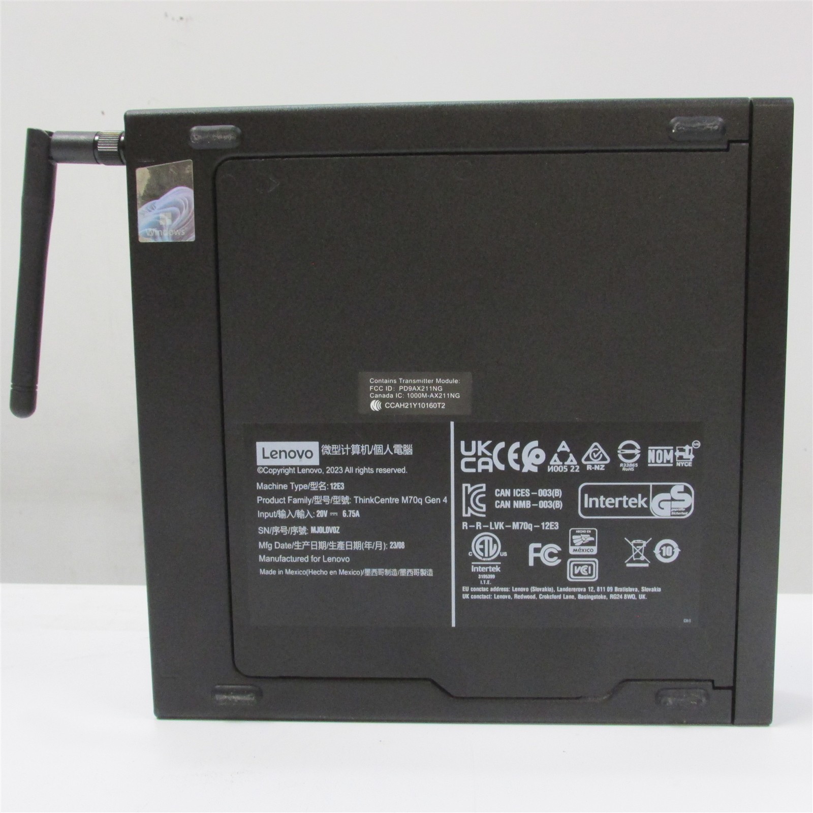 Lenovo Thinkcentre M70q Gen 4 i7-13700T 1.4GHz 16GB RAM 512GB NVME W11 Pro Mini
