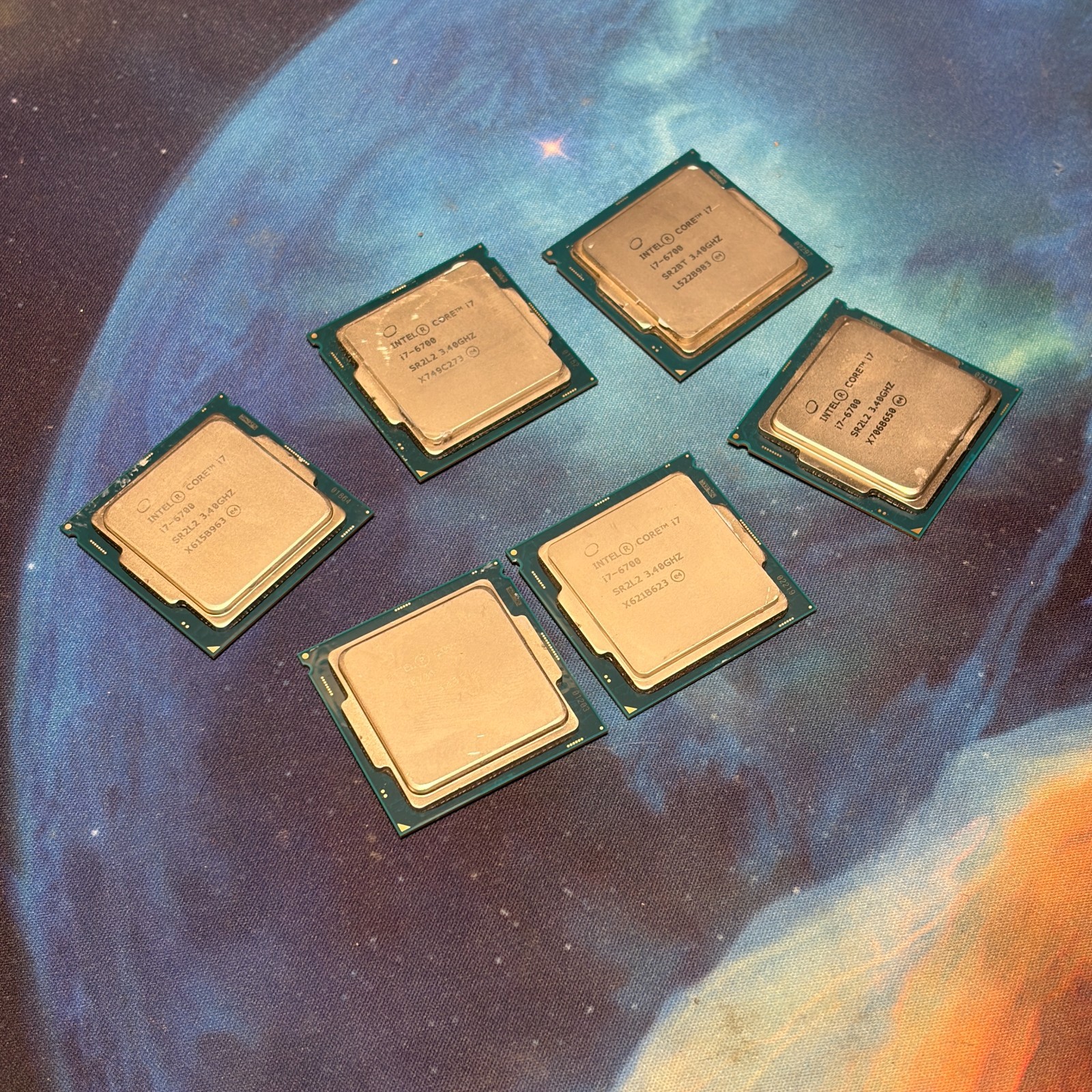 LOT OF 6! Intel Core i7-6700 3.4ghz Desktop CPU • LGA1151 Socket H4 SR2L2