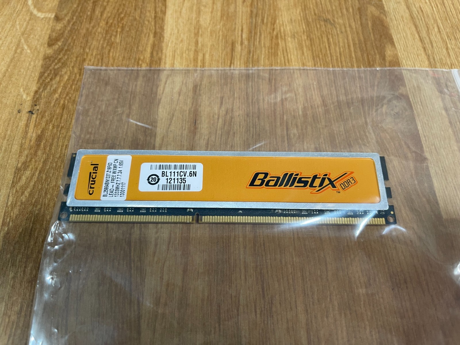 Crucial Ballistix 4GB PC3-10600 1333Mhz DDR3 Desktop Memory RAM ( Only 1pc )
