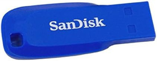 SanDisk SDCZ50C-032G-B35BE 32 GB Cruzer Blade USB 2.0 Flash Drive – Electric Blu