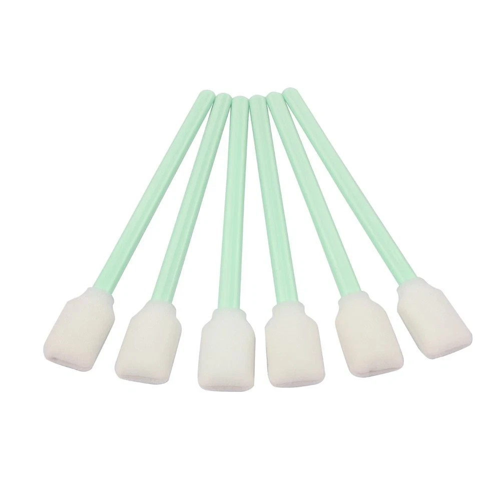 100pc 5.1″ Square Rectangle Foam Cleaning Swab Sticks for Solvent Format Inkj…