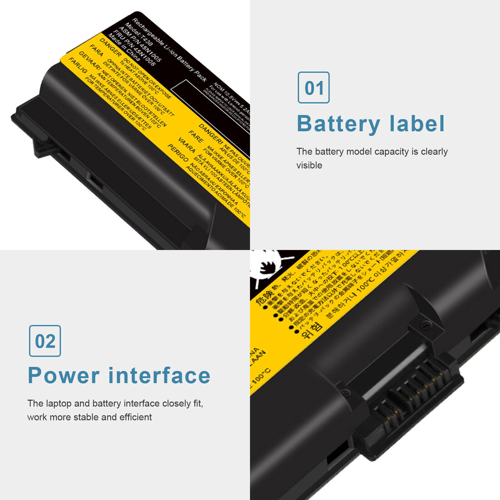 LOT 70+ Battery For Lenovo ThinkPad T430 T420 W530 T530 L530 0A36303 57Wh 6CELLS