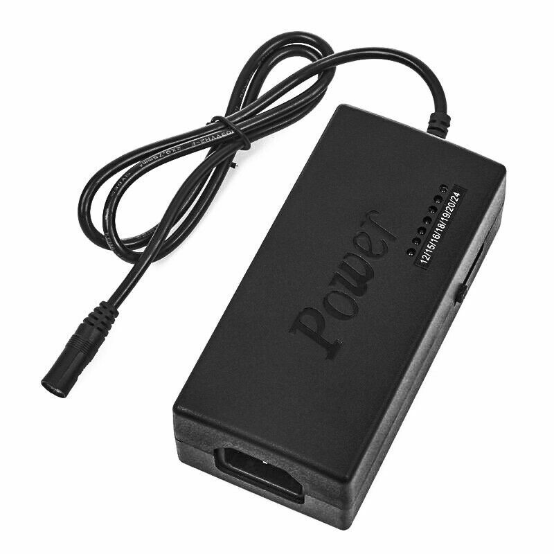 Universal Laptop Charger Adapter For Notebook 12-24V Adjustable 96W Power Supply