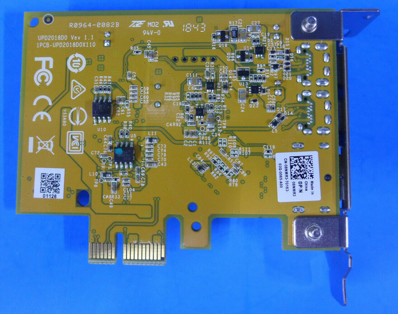 Dell USB 3.1 Gen 2 PCIe Network Adapter Card 2 Type-C 1 Display Port Input 8NMR3