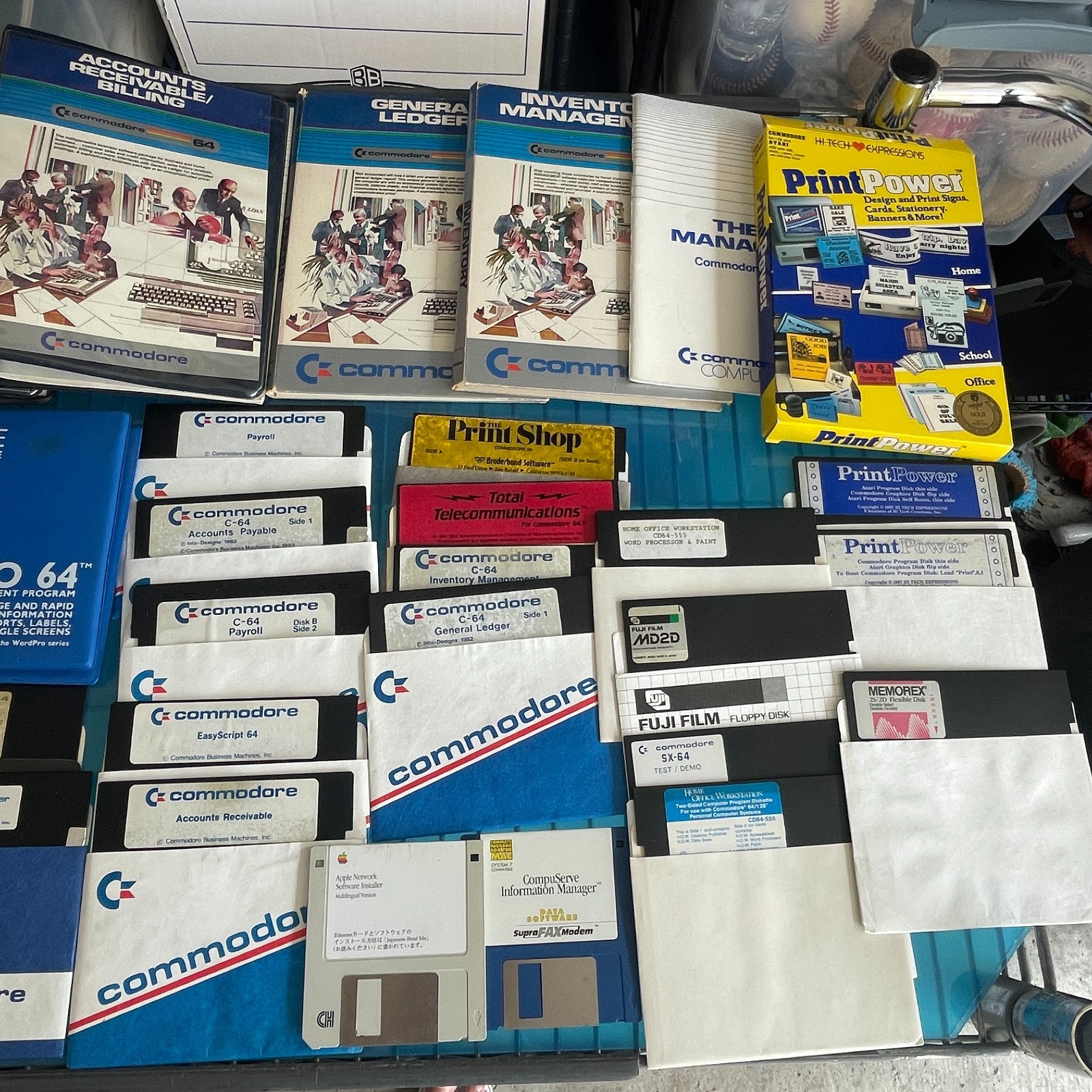 Commodore 64 Business Office Software LOT Floppy Disks Accounting Print FilePro