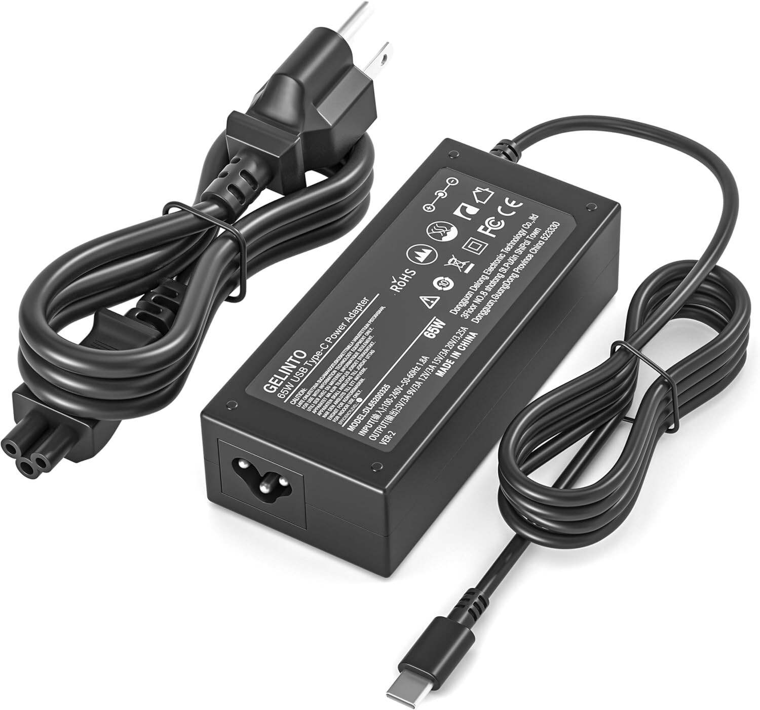 65W Power Adapter Charger for Lenovo ThinkPad X1-Carbon 5th 6th 7th 8th Gen