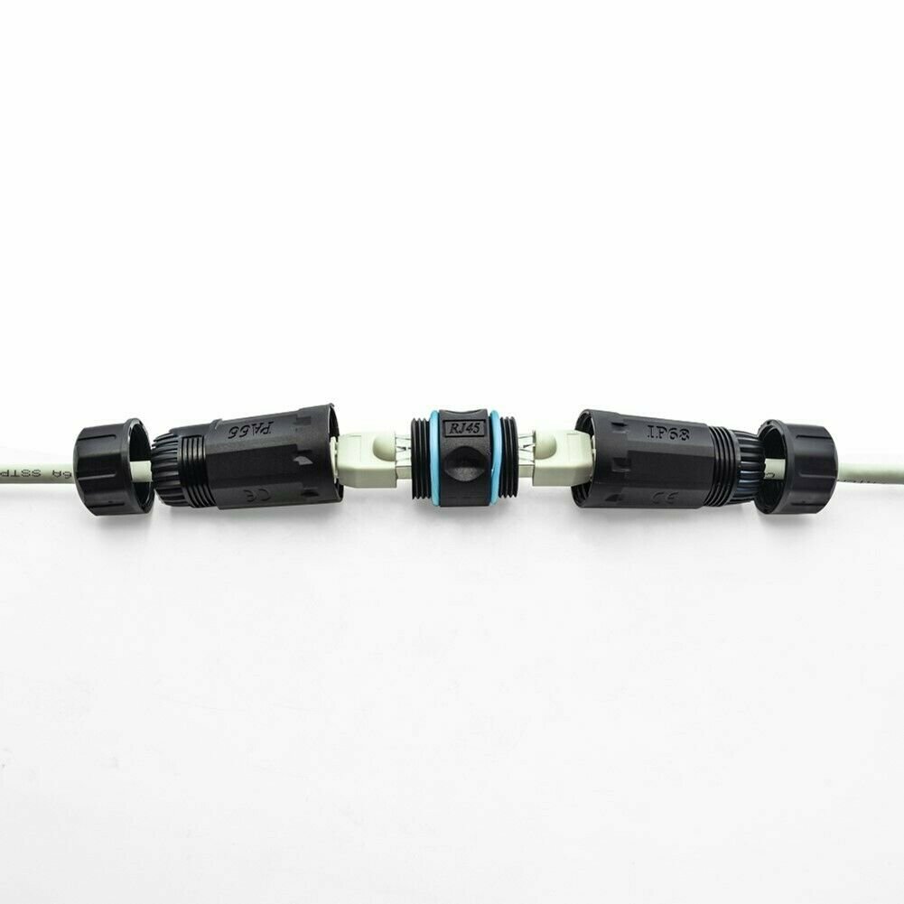 CAT6 RJ45 Outdoor Waterproof Shielded Network Ethernet Cable Extender Coupler