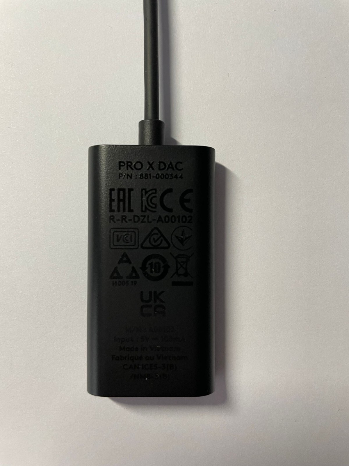 Genuine Logitech USB Adapter – USB to 3.5mm Jack – G PRO X DAC – NEW